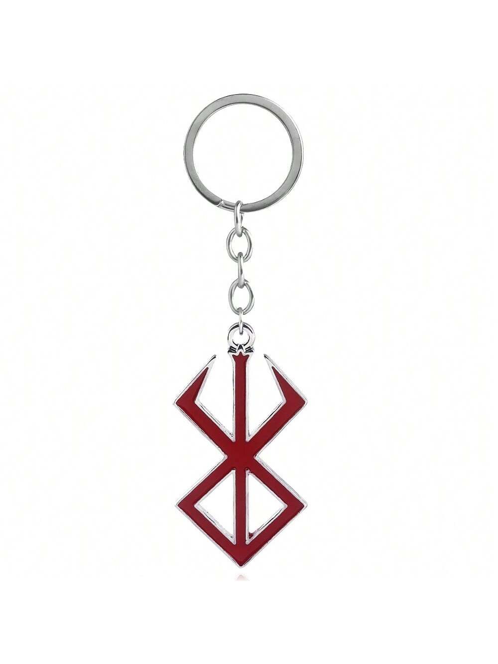 1pc Anime Keychain, Berserker Necklace, Nordic Viking Brand Warrior Mythology Keychain, Clothing, Bag, Jewelry Gift Halloween