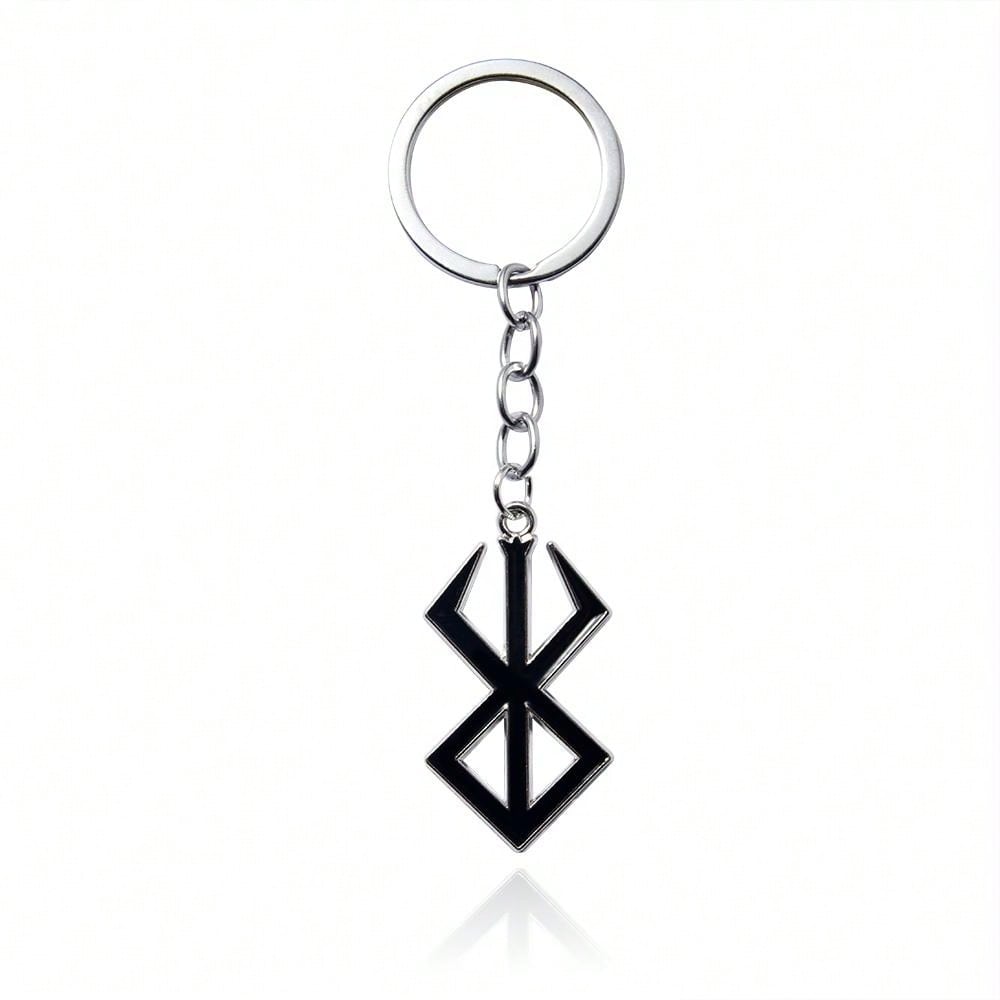 1pc Anime Keychain, Berserker Necklace, Nordic Viking Brand Warrior Mythology Keychain, Clothing, Bag, Jewelry Gift Halloween